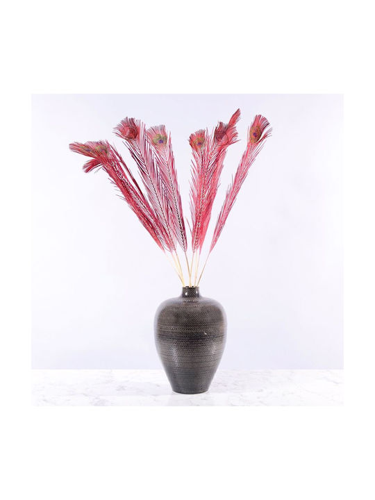 Dekorative Feder Pfau Red 102cm Supergreens