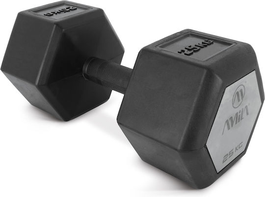 AMILA Βαράκι Εξάγωνο Λαστιχένιο 1 x 25kg