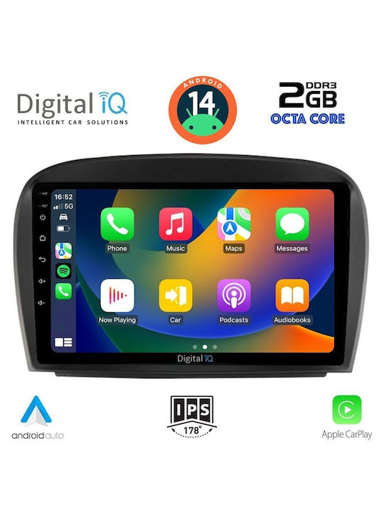 Digital IQ Car Audio System for Mercedes-Benz SL 2006-2012 (Bluetooth/USB/AUX/WiFi/GPS) with Touch Screen 9"