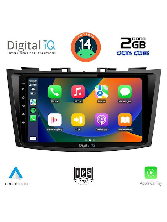 Digital IQ Car Audio System for Suzuki Swift 2011-2016 (Bluetooth/USB/AUX/WiFi/GPS) with Touch Screen 9"