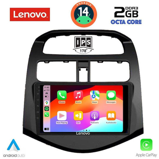 Lenovo Sistem Audio Auto pentru Chevrolet Scânteie 2009-2015 (Bluetooth/USB/AUX/WiFi/GPS/Apple-Carplay/Android-Auto) cu Ecran Tactil 9"