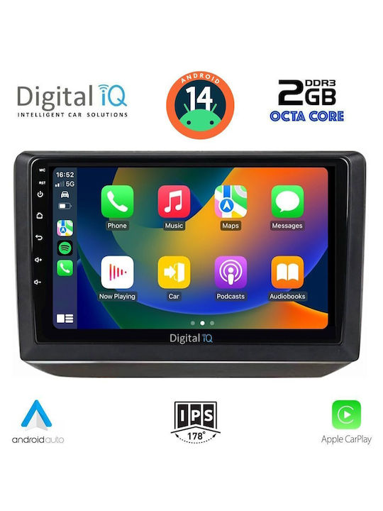 Digital IQ Car Audio System for Skoda Fabia 2008-2014 (Bluetooth/USB/AUX/WiFi/GPS) with Touch Screen 10"