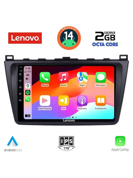 Lenovo Sistem Audio Auto pentru Mazda 6 2008-2012 (Bluetooth/USB/AUX/WiFi/GPS) cu Ecran Tactil 9"