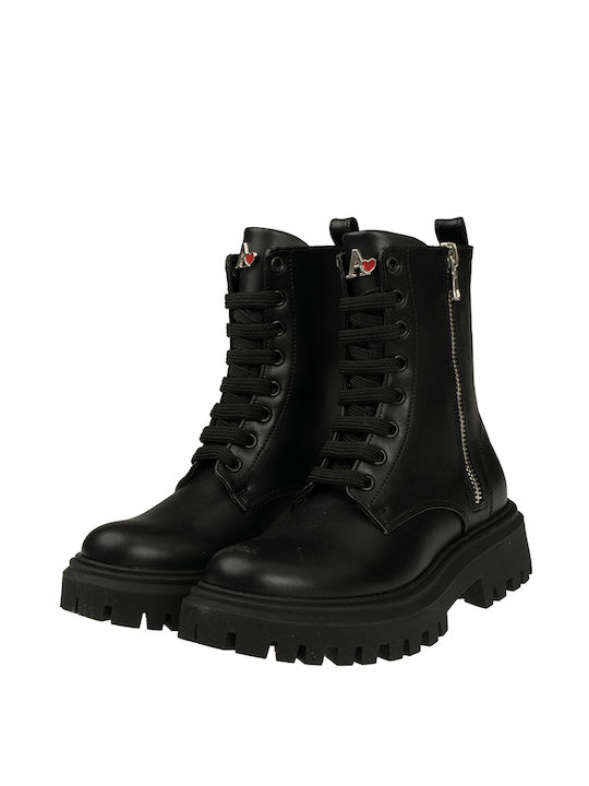 Asso Kids Boots with Zipper Black