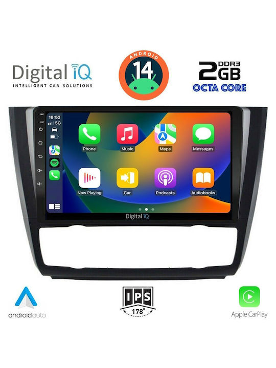 Digital IQ Car Audio System for BMW Series 1 2004-2013 with Clima (Bluetooth/USB/AUX/WiFi/GPS) with Touch Screen 9"