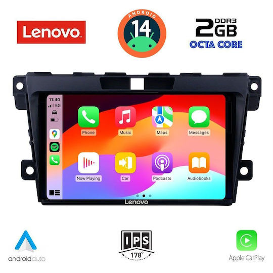 Lenovo Автомобилна Аудио Система (Блутут/USB/AUX/WiFi/GPS/Apple-Carplay/Android-Auto) с Тъчскрийн 9"