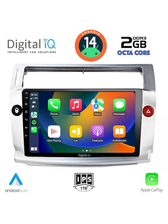 Digital IQ Car Audio System for Citroen C4 2004-2011 (Bluetooth/USB/AUX/WiFi/GPS) with Touch Screen 9"