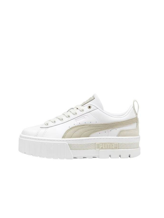 Puma Mayze Luxe Sneakers White / Desert Dust