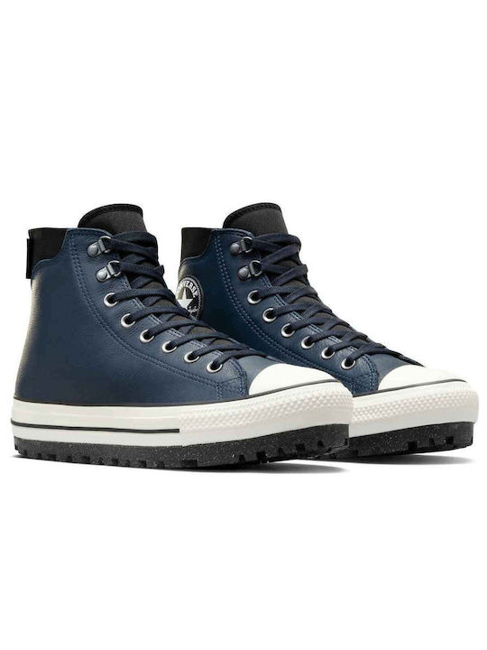 Converse All Star City Trek Waterproof Flatforms Turnschuhe Navy Blau