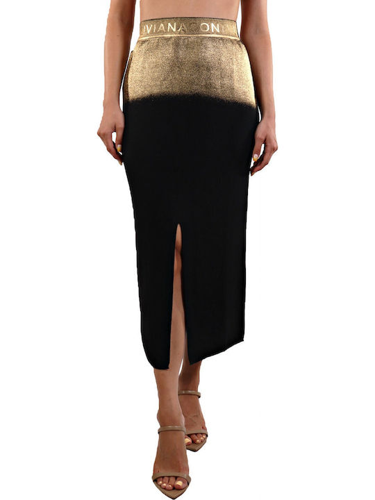 Midi Skirt Gold/Black