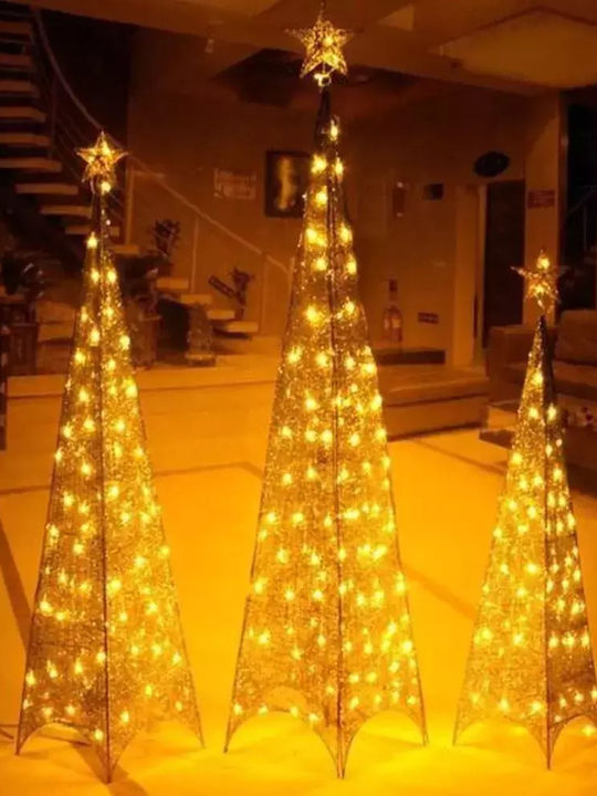 Christmas Gold Tree with Metallic Base H90pcs