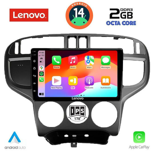 Lenovo Sistem Audio Auto pentru Hyundai Matrice 2001-2010 (Bluetooth/USB/AUX/WiFi/GPS/Apple-Carplay/Android-Auto) cu Ecran Tactil 9"