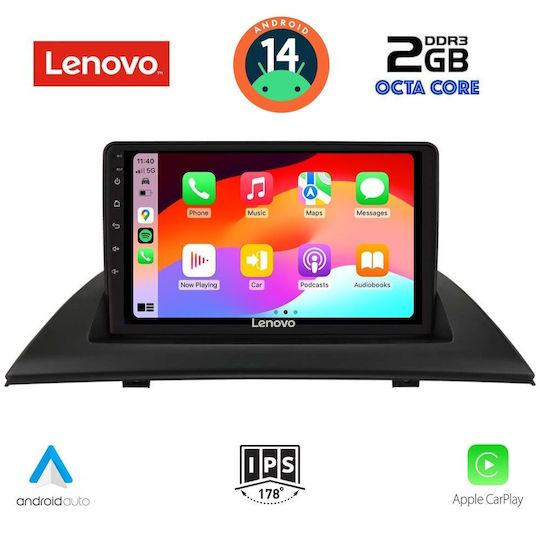 Lenovo Автомобилна Аудио Система (Блутут/USB/AUX/WiFi/GPS/Apple-Carplay/Android-Auto) с Тъчскрийн 9"