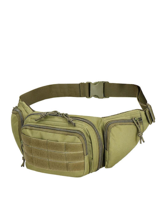 Spacious Shoulder Belt Bag Waterproof Unisex 43x15cm Green