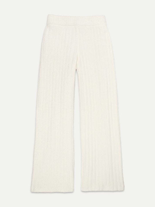 Terri Dama Tesatura Pantaloni Cream