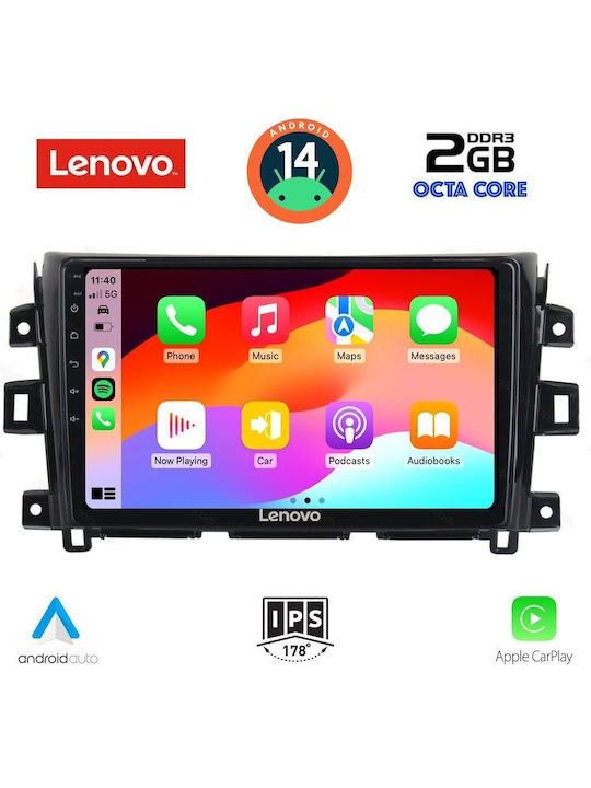 Lenovo Car Audio System for Nissan Navara 2016> (Bluetooth/USB/AUX/WiFi/GPS) with Touch Screen 9"