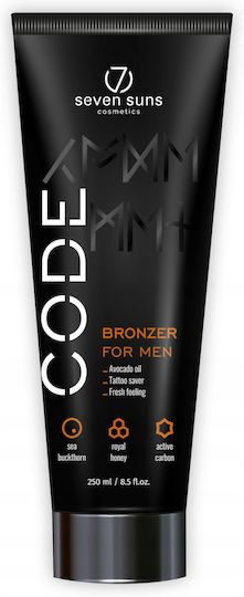 7Suns Cosmetics Code For Men + Hand Cream Self Tanning Κρέμα Σώματος Dark 2τμχ