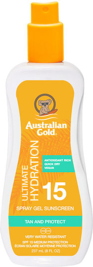 Australian Gold Spray Gel Spf15 + Moisture Lock 473ml