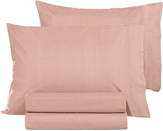 Guy Laroche Color Color Plus Σεντόνι King Size 270x280εκ. Coral