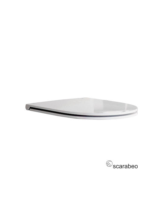 Scarabeo Καπάκι Λεκάνης Slim Soft Close Πλαστικό Λευκό