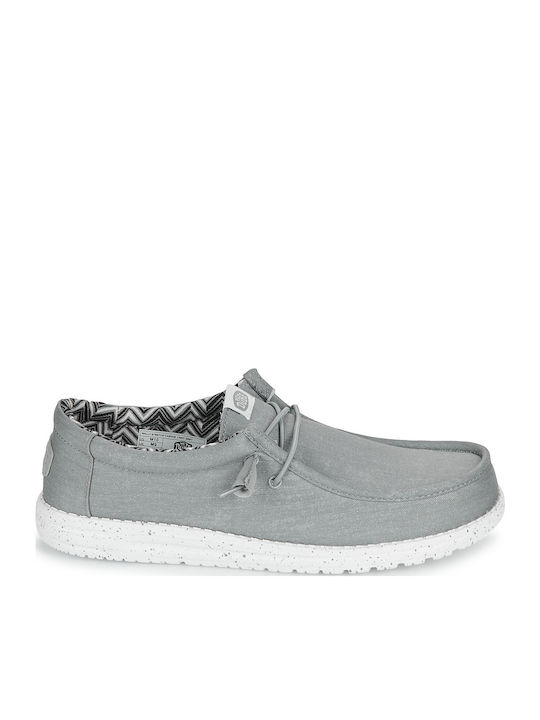Wally Stretch Canvas Мъжки мокасини в Сив цвят