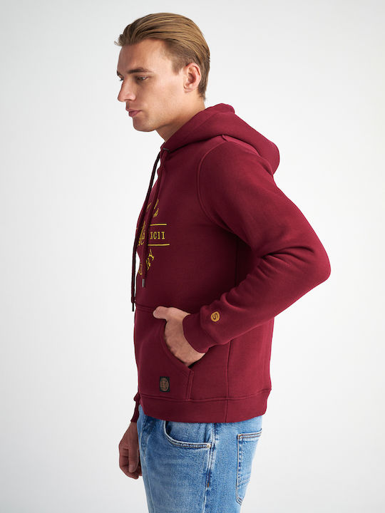 Staff Sweatshirt with Hood Bordeaux