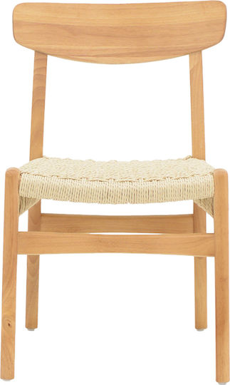 Eaprine Wooden Dining Room Chair Natural 49x53x77cm