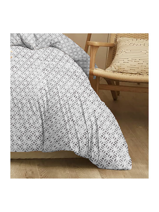 Cokitex Duvet Cover Single 165x245 Marta Mosaic Grey