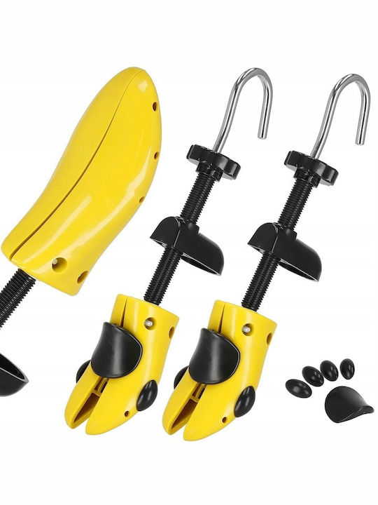 Set 2 Shoe Stretchers Widening Lengthening Shoes Made Plastic Size 36-38 Yellow