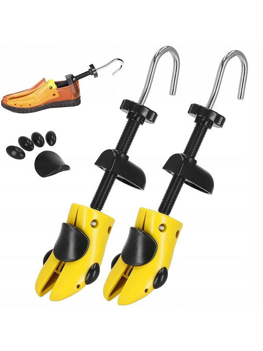 Set 2 Shoe Stretchers Widening Lengthening Shoes Made Plastic Size 36-38 Yellow