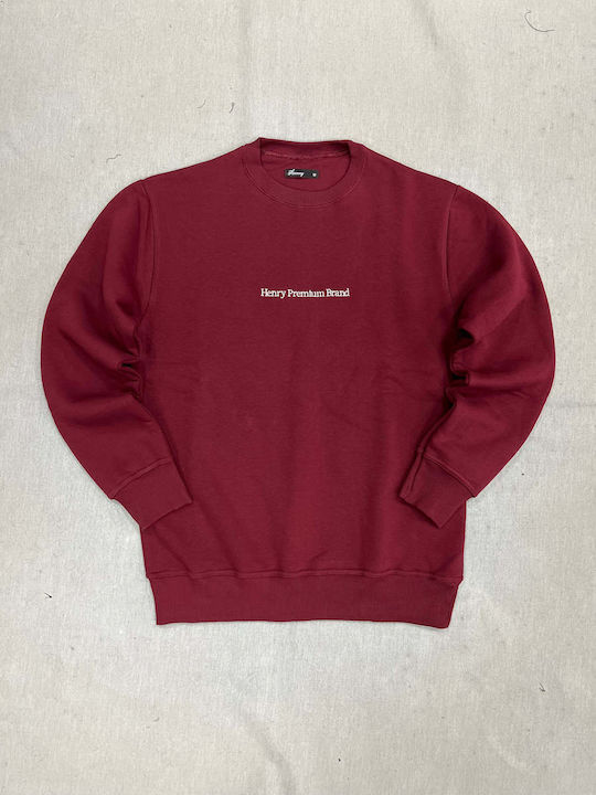 Henry Clothing Men's Sweatshirt Bordeaux