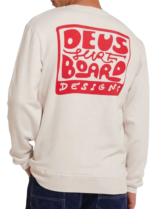 Deus Ex Machina Herren Sweatshirt Vintage White