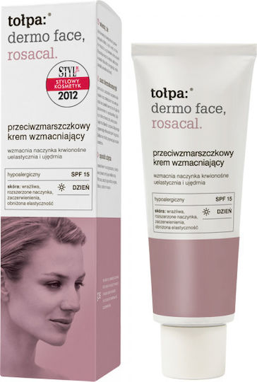 Tolpa Dermo Face Rosacal Strengthening Anti-Wrinkle Rich Cream Face Day with SPF15 40ml