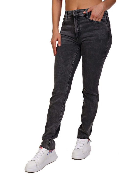 Hugo Boss Damenjeanshose Mittlere Taille in Schlanker Passform Schwarz