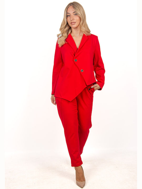 Ellen Women's Red Suit