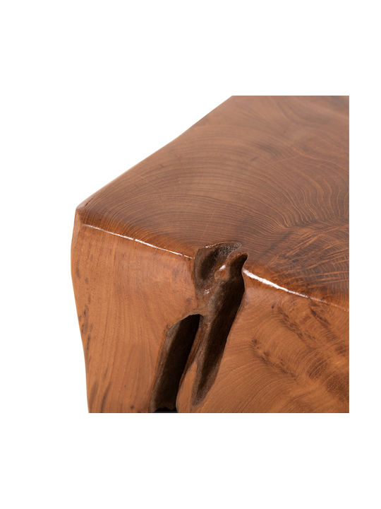 Hocker Für das Wohnzimmer Hölzernes Kumo Natural 30x30x40cm