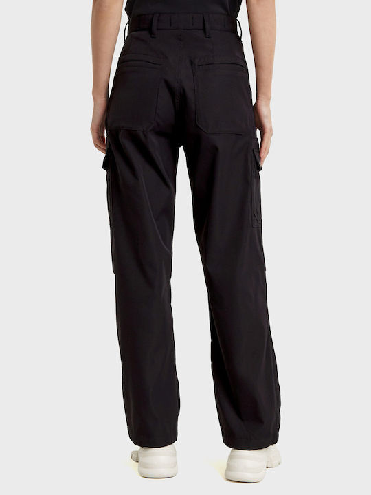 G-Star Raw Women's High-waisted Fabric Cargo Trousers Black