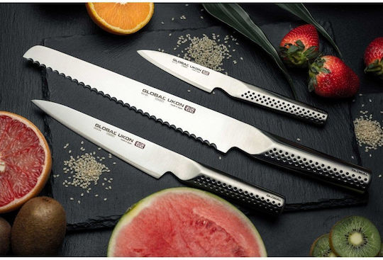 Global Ukon Bread Knife Made of Stainless Steel 22cm