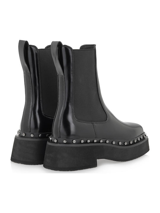 Women's Ankle Boots with Medium Heel Black