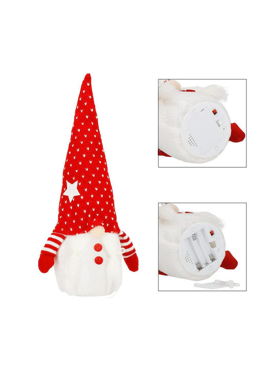 Beleuchtet Weihnachtliche Figur Elf Rot Höhe 33cm