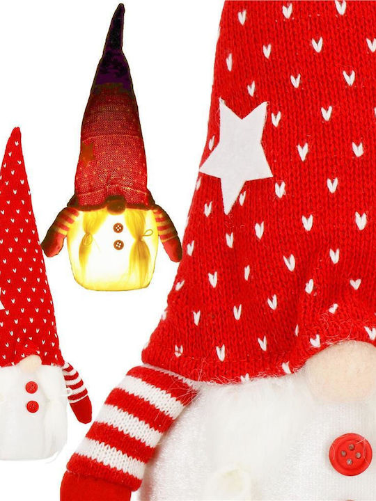 Beleuchtet Weihnachtliche Figur Elf Rot Höhe 33cm