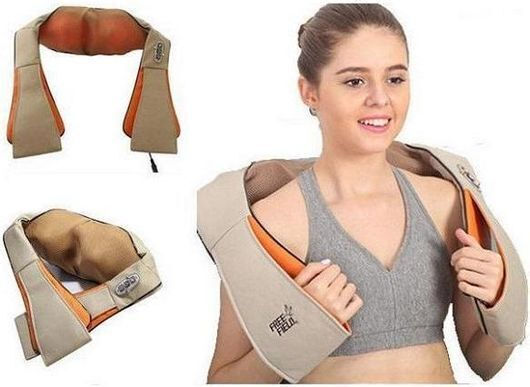 Pillow Massage Shiatsu for the Neck, the Waist & the Legs with Infrared Heat Beige HC6003.BEI