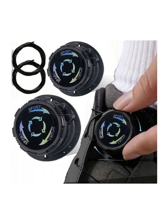 Shoelaces Black 2pcs 40cm