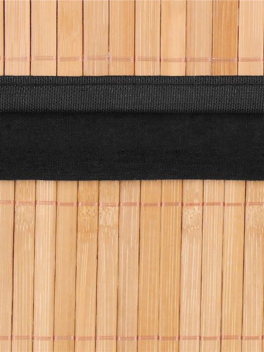 Sersimo Wäschekorb Bamboo 72lt mit Deckel 42x33x60cm Braune