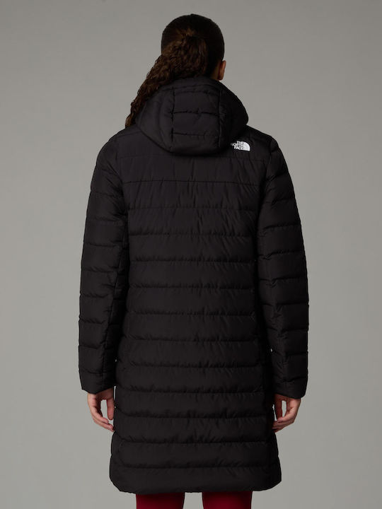 The North Face Women's Short Parka Jacket for Winter Black