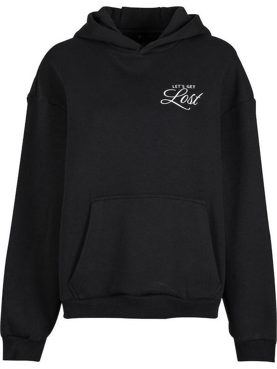 Damen Sweatshirt Kapuzen Black