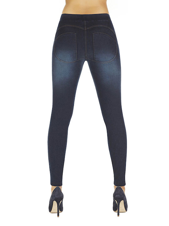 Bas Bleu Frauen Leggings Push Up Blau