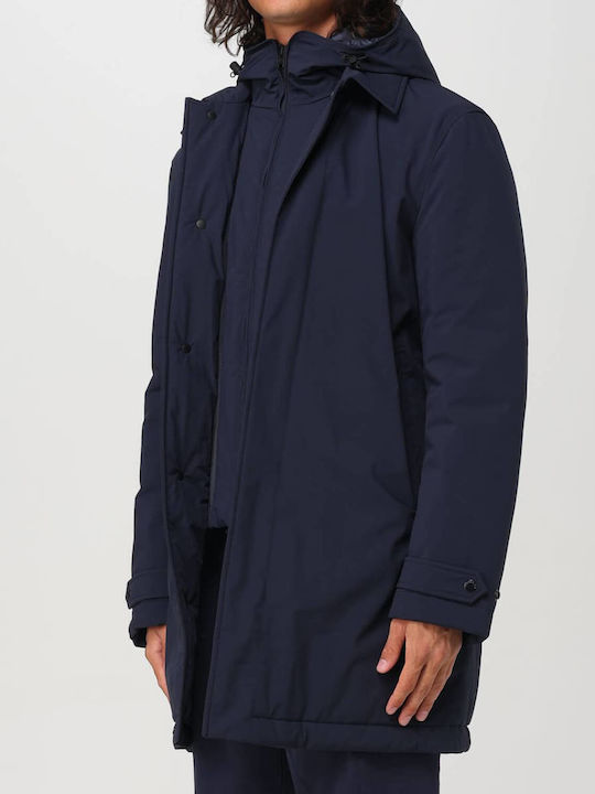 Woolrich Stretch Herren Jacke Lässig Blue