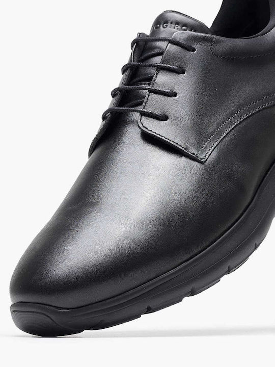 Kalogirou Men's Leather Casual Shoes Black