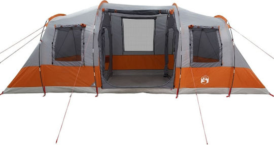 vidaXL Camping Tunnel Tent for 4 People Orange 472x245x192cm